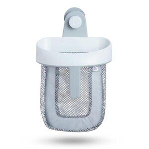 Hanging Bath Toy Storage with Quick Drying Mesh, Grey
